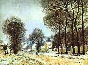 Alfred Sisley Snow at Louveciennes USA oil painting artist
